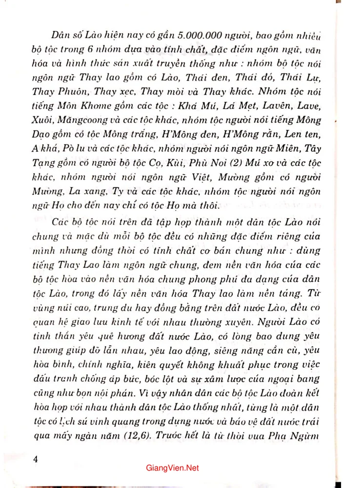 Mục lục chi tiết trang 2 sách Lịch sử văn học Lào văn học dân gian