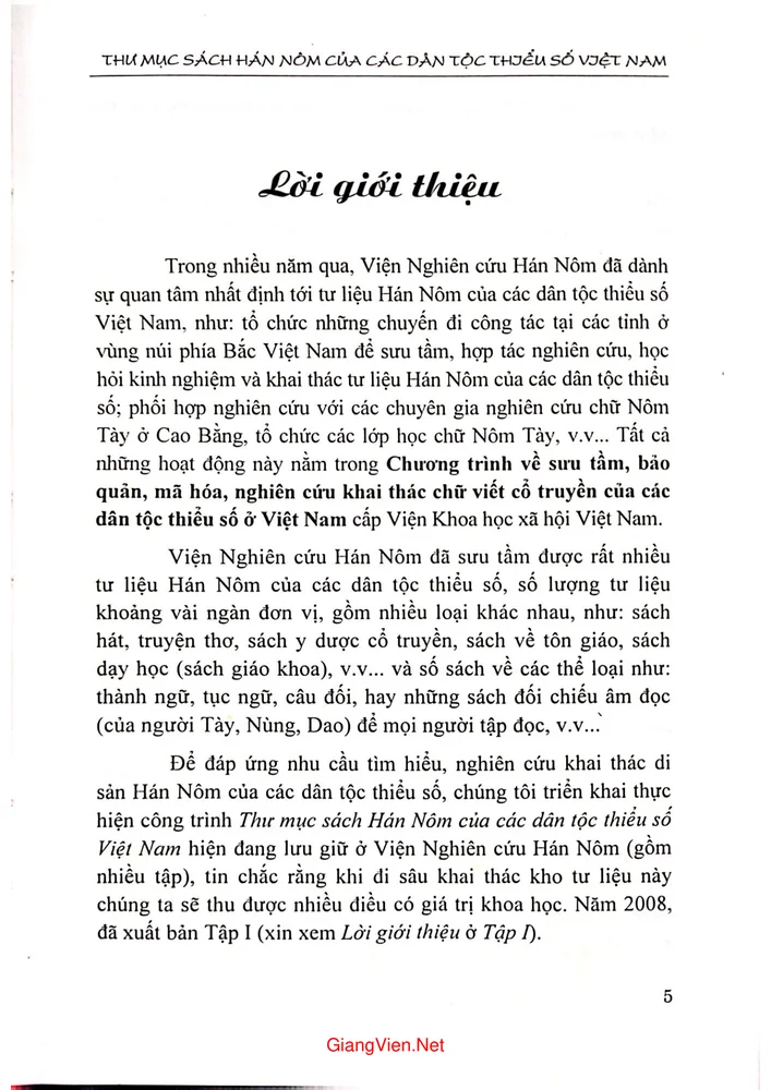 Trang 2 - Ảnh minh họa nội dung sách Thư mục sách hán nôm các dân tộc thiểu số Việt Nam tập 2