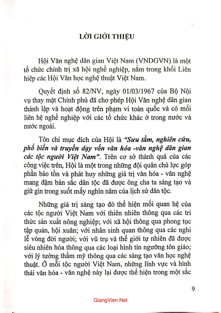 Mục lục chi tiết trang 1 sách Văn hóa dân gian người Dao ở Bắc Giang