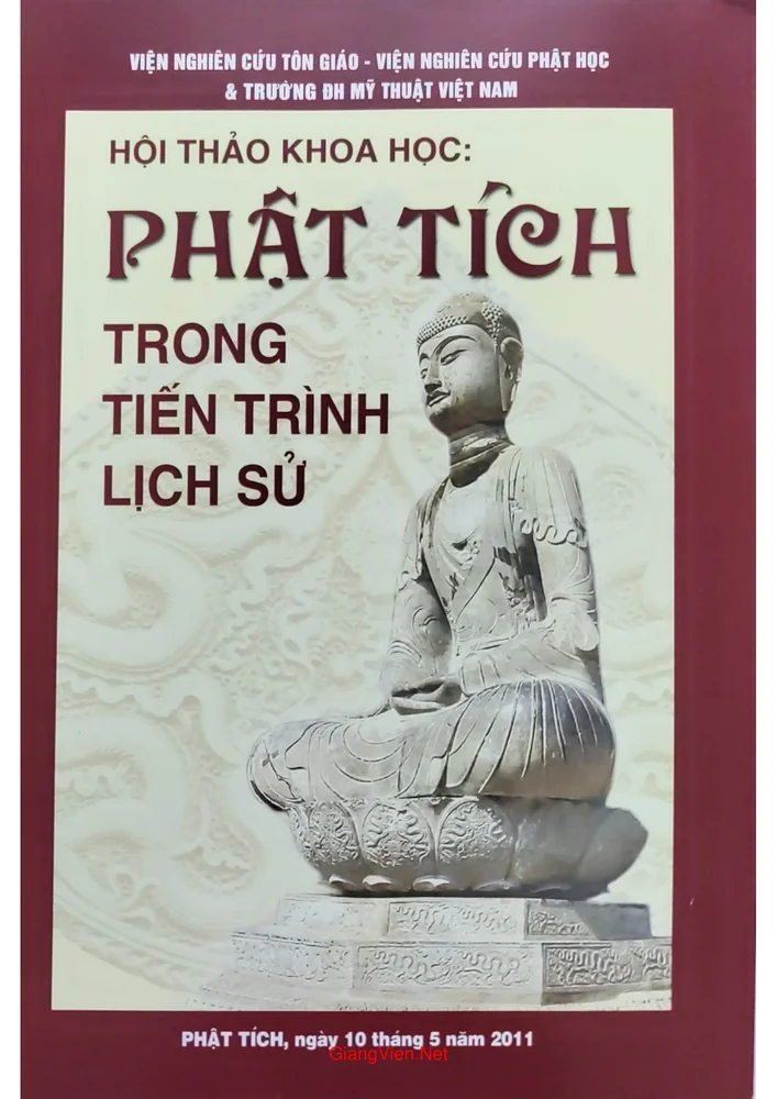 Ảnh bìa của Kỷ yếu Hội thảo khoa học Phật tích trong tiến trình lịch sử