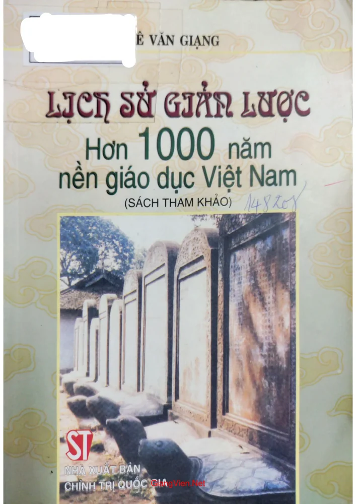 Ảnh bìa của Lịch sử giản lược hơn 1000 năm nền giáo dục Việt Nam