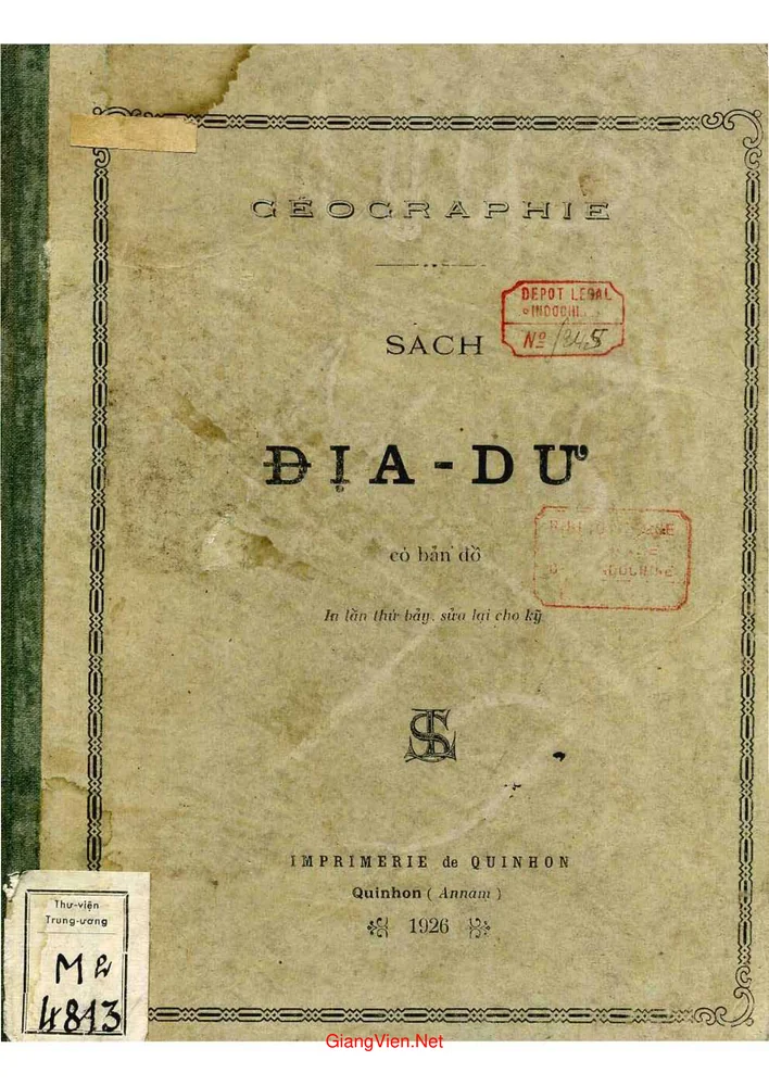 Ảnh bìa của Sách địa dư