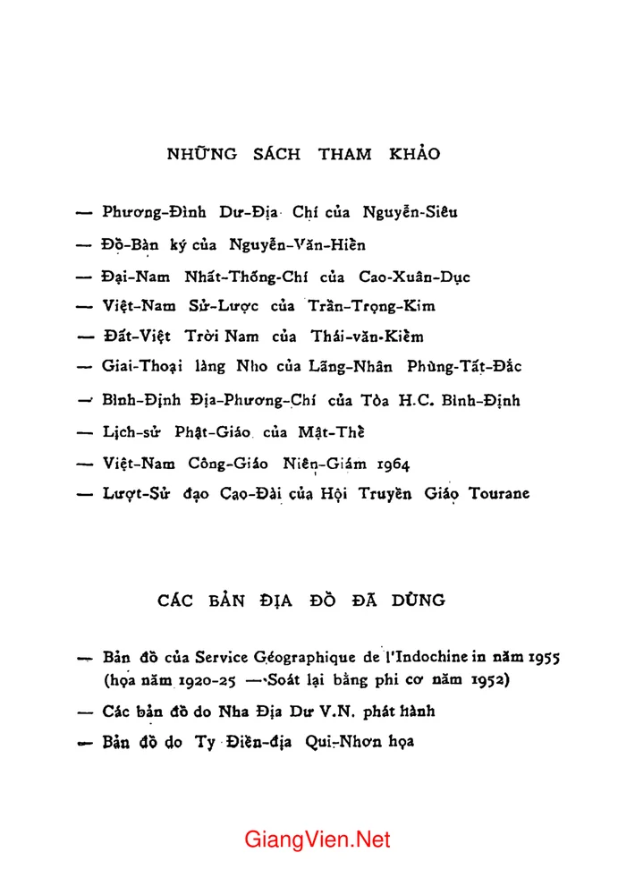 Mục lục chi tiết trang 1 sách Non nước Bình Định