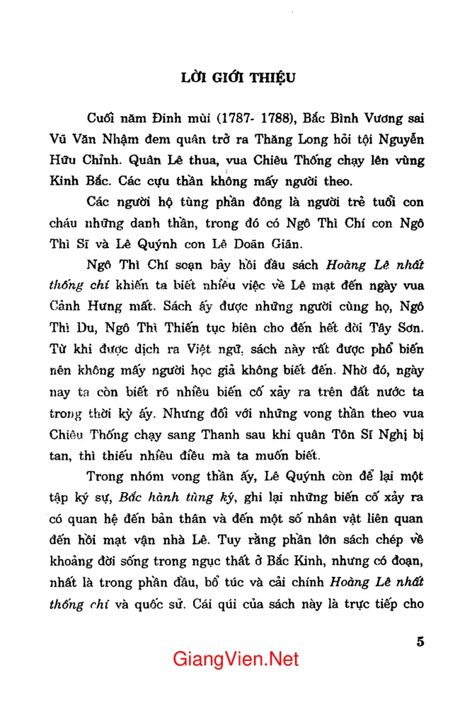 Trang bìa chính thức sách Bắc hành tùng ký