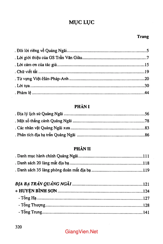 Trang bìa chính thức sách Nghiên cứu địa bạ triều Nguyễn tỉnh Quảng Ngãi
