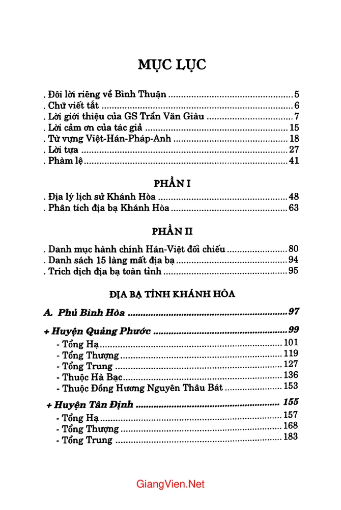 Trang bìa chính thức sách Nghiên cứu địa bạ triều Nguyễn tỉnh Khánh Hòa