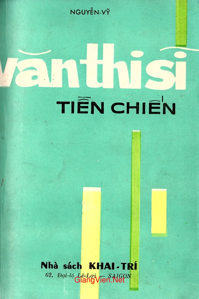 Ảnh bìa của Văn thi sĩ tiền chiến