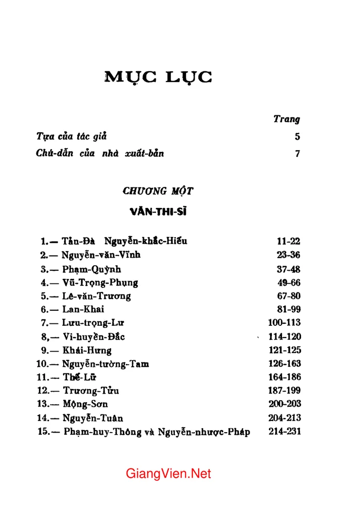 Trang bìa chính thức sách Văn thi sĩ tiền chiến