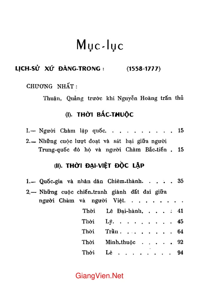 Trang bìa chính thức sách Việt sử xứ đằng trong (1558 - 1777) Cuộc Nam tiến của dân tộc Việt Nam