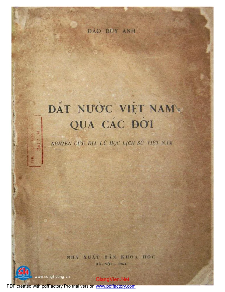 Ảnh bìa của Đất nước Việt Nam qua các đời
