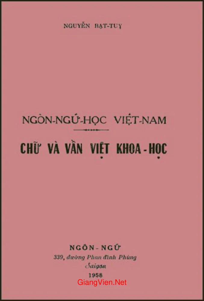 Ảnh bìa của Ngôn ngữ học Việt Nam