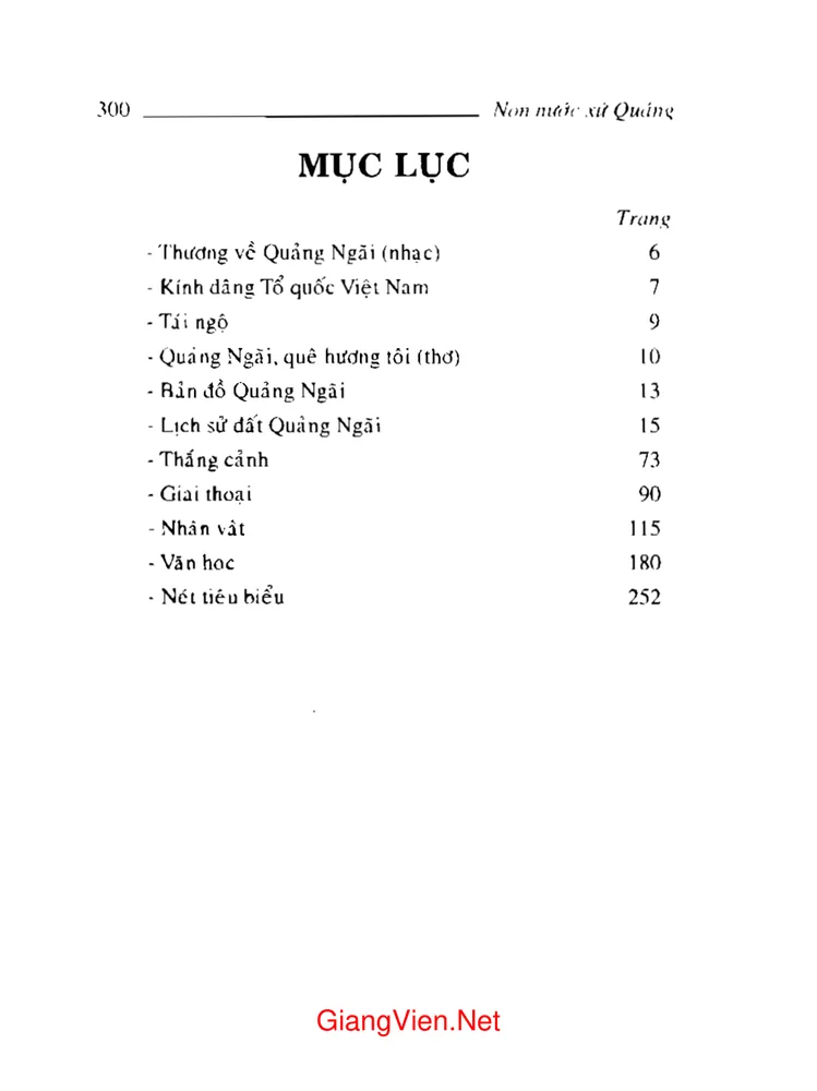 Trang bìa chính thức sách Non nước xứ Quảng - Bản 1