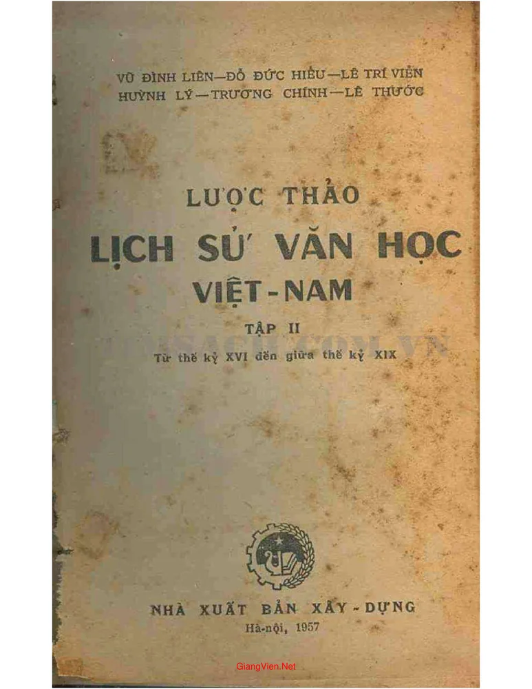 Ảnh bìa của Lược thảo lịch sử văn học Việt Nam - Tập 2