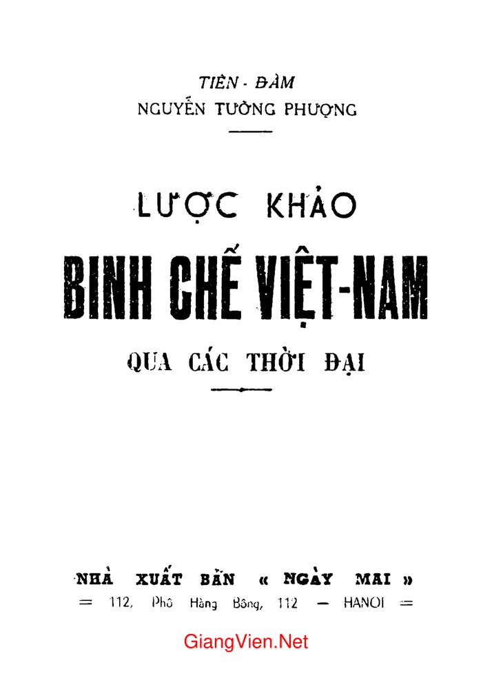 Ảnh bìa của Lược khảo bình chế Việt Nam qua các thời đại