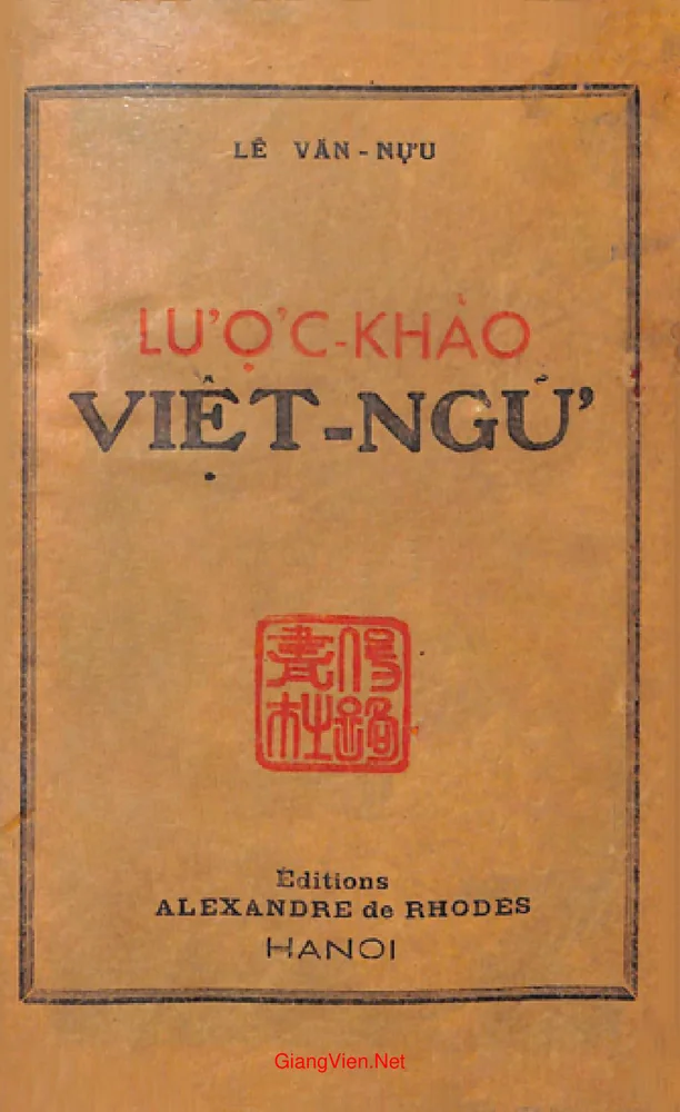 Ảnh bìa của Lược khảo Việt ngữ