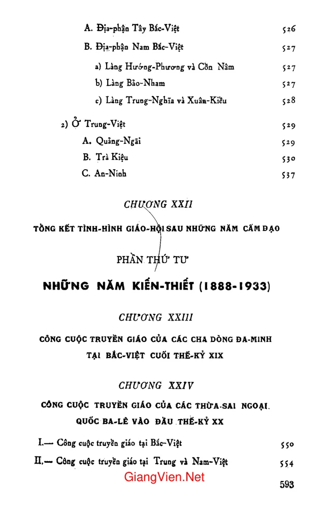 Mục lục chi tiết trang 15 sách Việt Nam giáo sử - Quyển 1