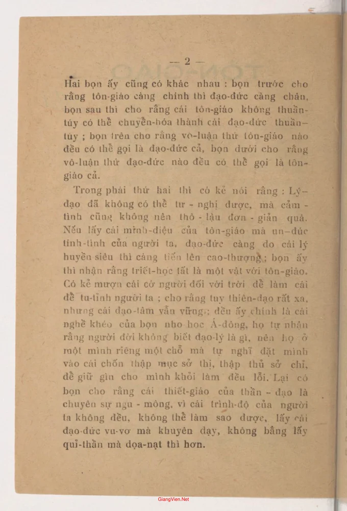 Trang 2 - Ảnh minh họa nội dung sách Tôn giáo - Quyển 2