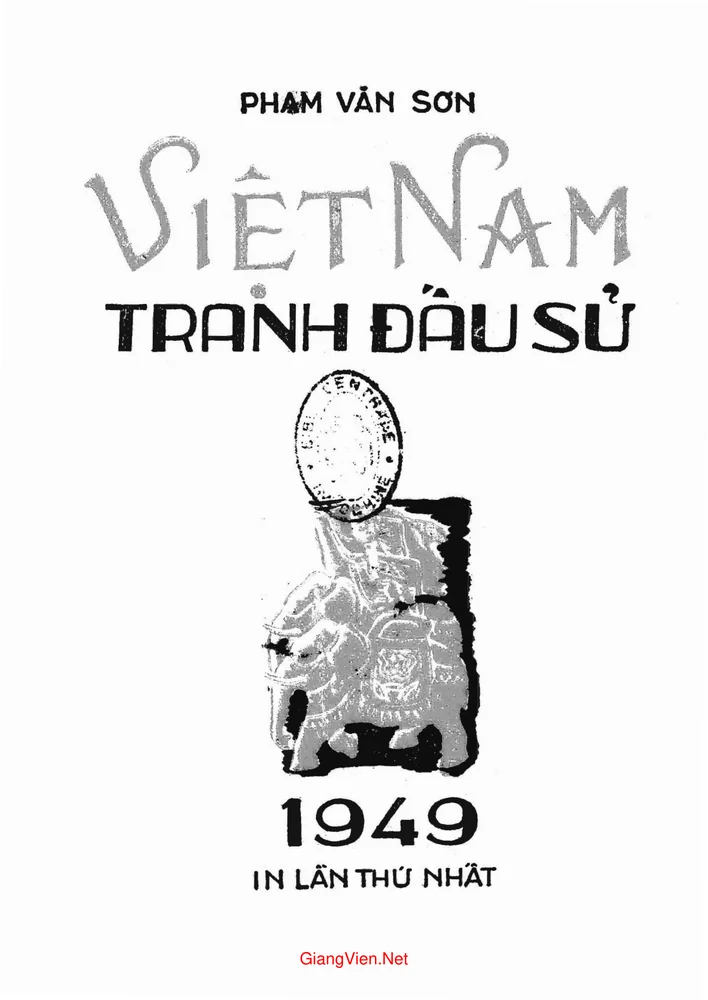 Ảnh bìa của Việt Nam tranh đấu sử