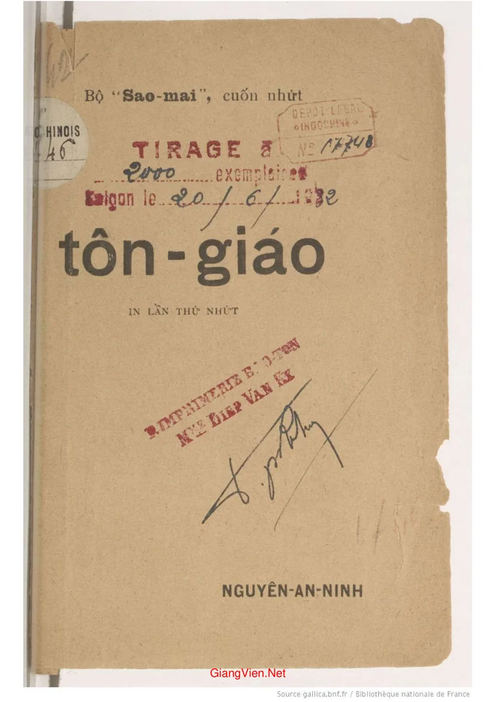 Ảnh bìa của Tôn giáo - Quyển 1