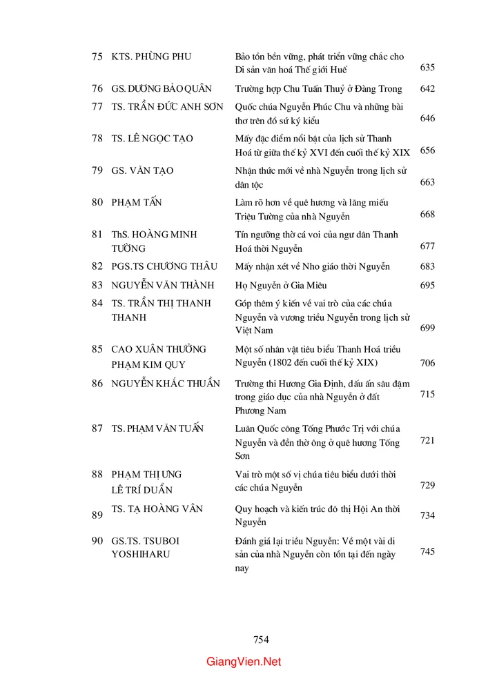 Trang 6 - Ảnh minh họa nội dung sách Kỷ yếu Hội thảo Chúa Nguyễn và Vương triều Nguyễn trong lịch sử Việt Nam từ thế kỷ XVI đến XIX
