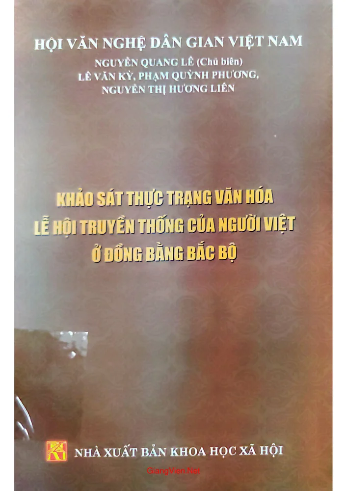 Ảnh bìa của Khảo sát thực trạng văn hoá lễ hội truyền thống của người Việt ở đồng bằng Bắc bộ