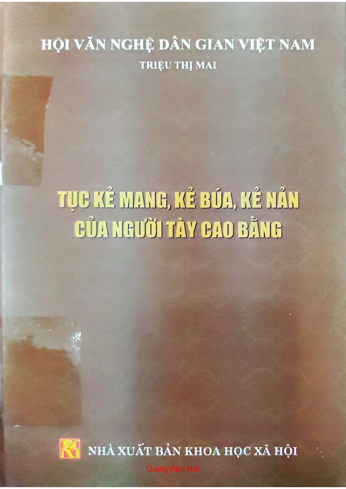Ảnh bìa của Tục kẻ mang, kẻ búa, kẻ nản của người Tày Cao Bằng