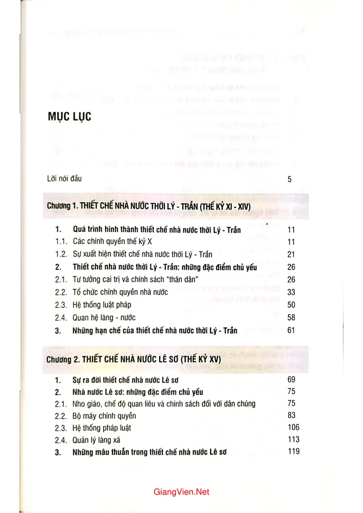 Trang bìa chính thức sách Mô hình tổ chức nhà nước ở Việt Nam thế kỷ 10 và 19