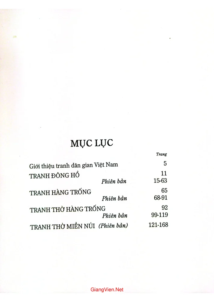 Trang 1 - Ảnh minh họa nội dung sách Tranh dân gian Việt Nam