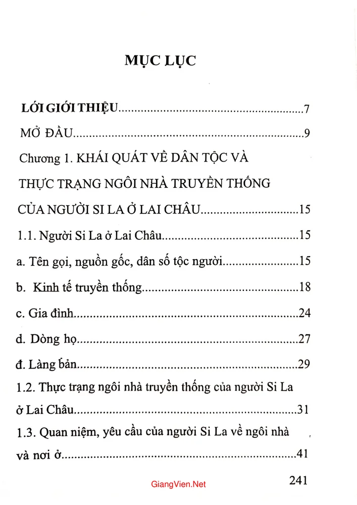 Trang bìa chính thức sách Nhà truyền thống người Si la ở Lai Châu
