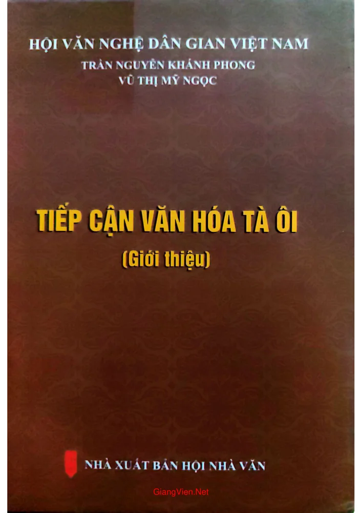 Ảnh bìa của Tiếp cận văn hoá Tà Ôi