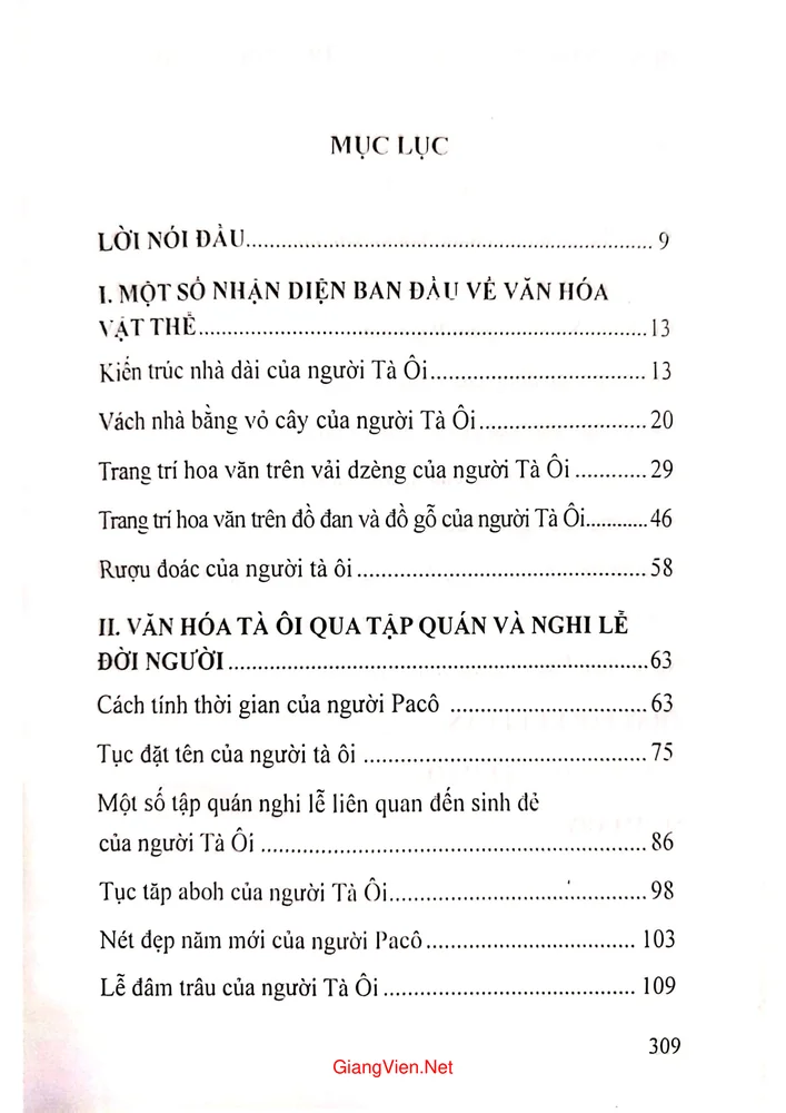 Trang bìa chính thức sách Tiếp cận văn hoá Tà Ôi