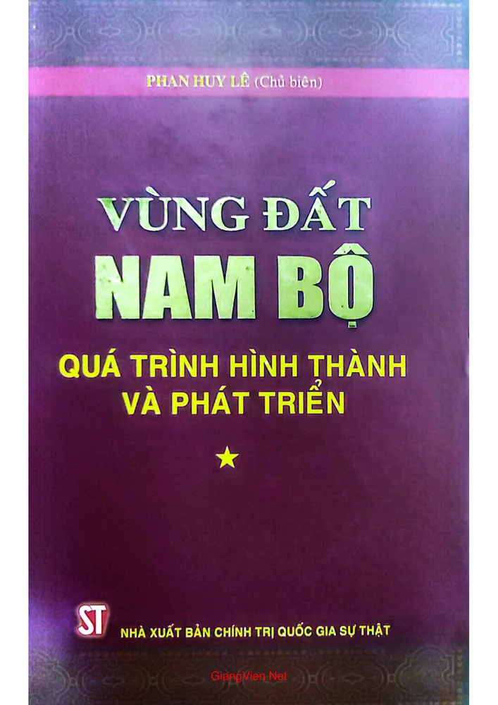 Ảnh bìa của Vùng đất Nam bộ quá trình hình thành và phát triển