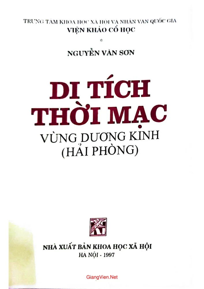 Ảnh bìa của Di tích thời Mạc vùng Dương Kinh (Hải Phòng)