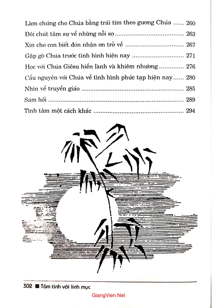 Mục lục chi tiết trang 3 sách Tâm tình với linh mục