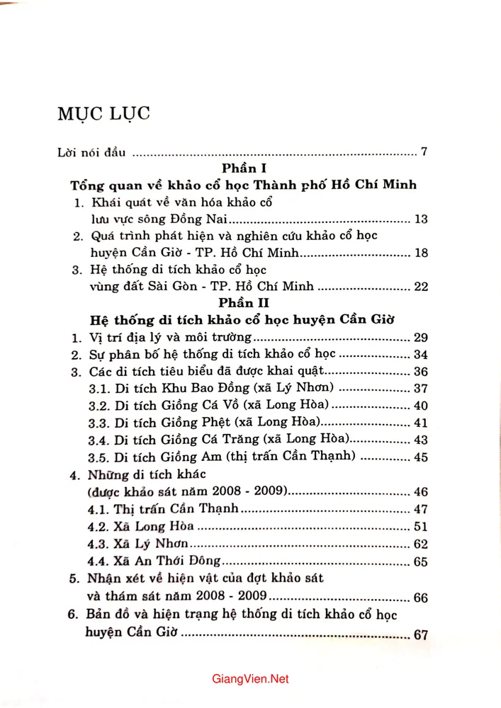 Trang bìa chính thức sách Văn hoá khảo cổ huyện Cần Giờ thành phố Hồ Chí Minh