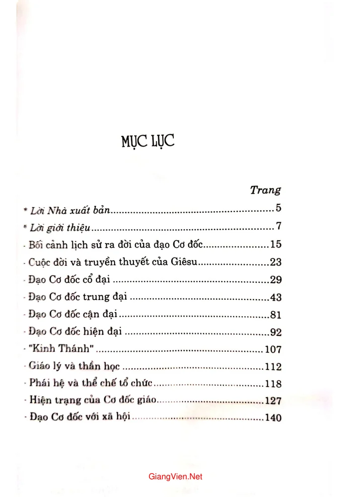 Trang bìa chính thức sách Về đạo Cơ đốc