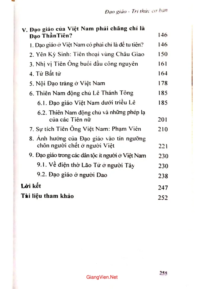 Trang 2 - Ảnh minh họa nội dung sách Đạo giáo tri thức cơ bản