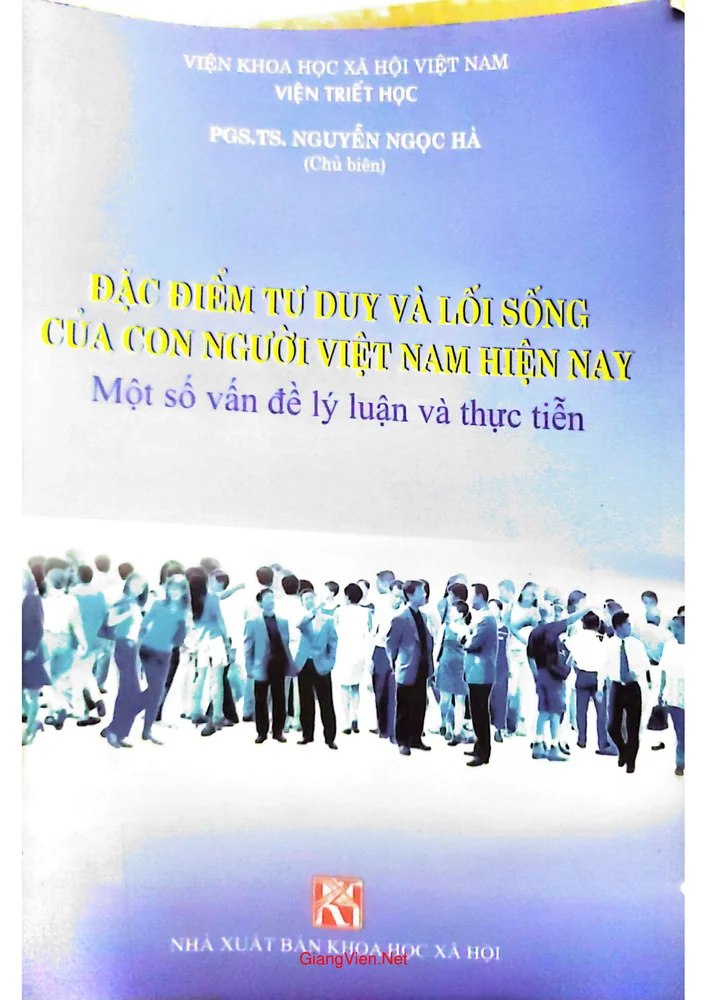 Ảnh bìa của Đặc điểm tư duy và lối sống của con người Việt Nam hiện nay một số vấn đề lý luận và thực tiễn