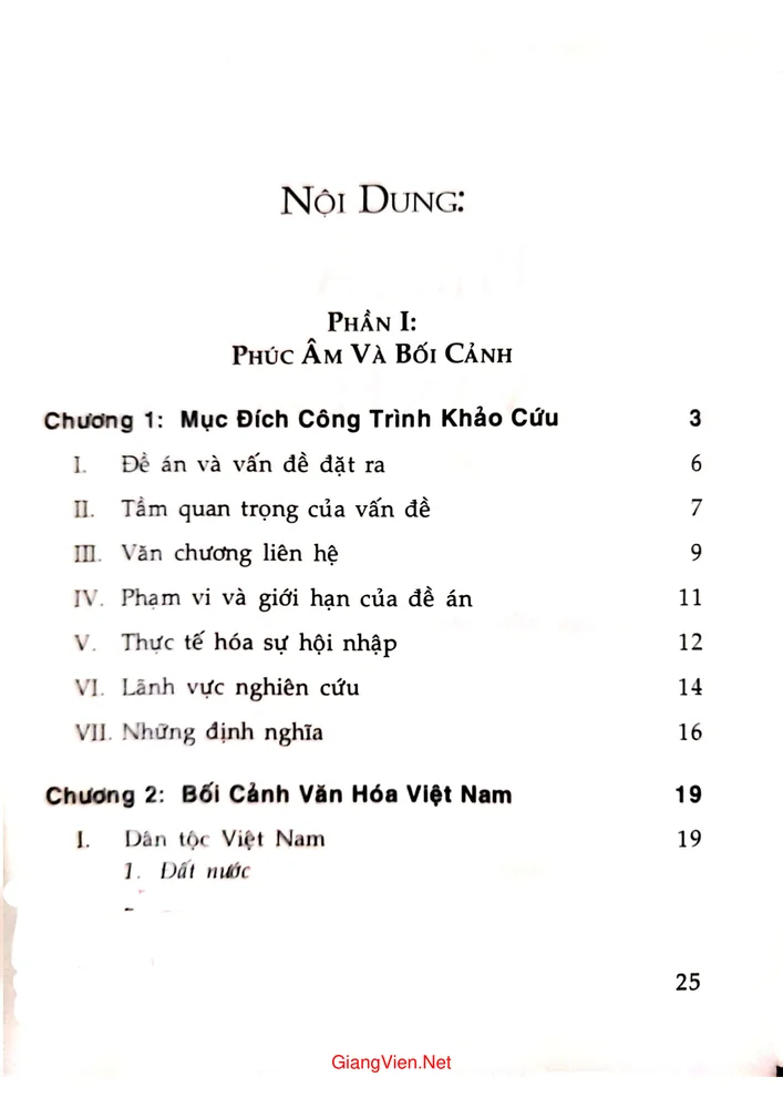 Trang bìa chính thức sách Phúc Âm và văn hoá
