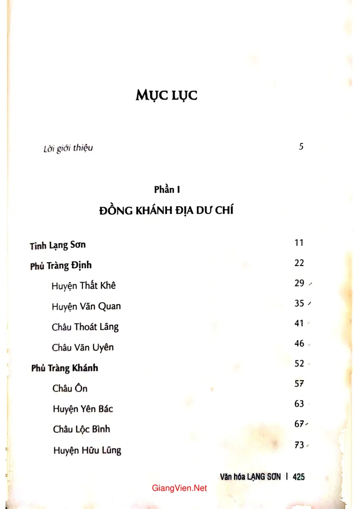 Trang bìa chính thức sách Văn hoá Lạng Sơn