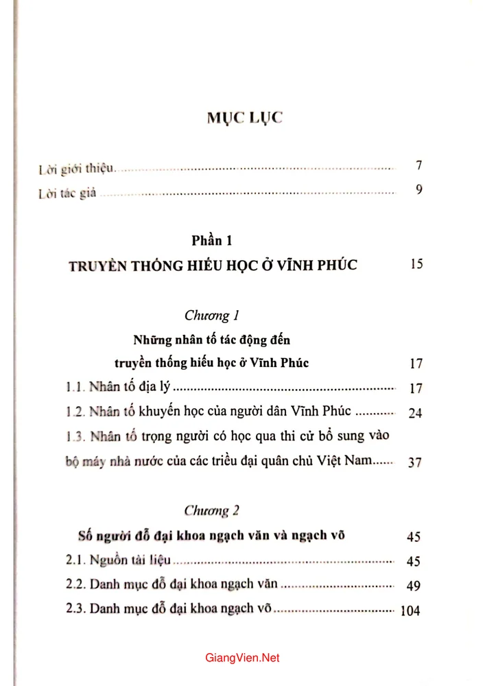 Trang bìa chính thức sách Truyền thống hiếu học và hệ thống Văn miếu văn từ văn chỉ ở Vĩnh Phúc