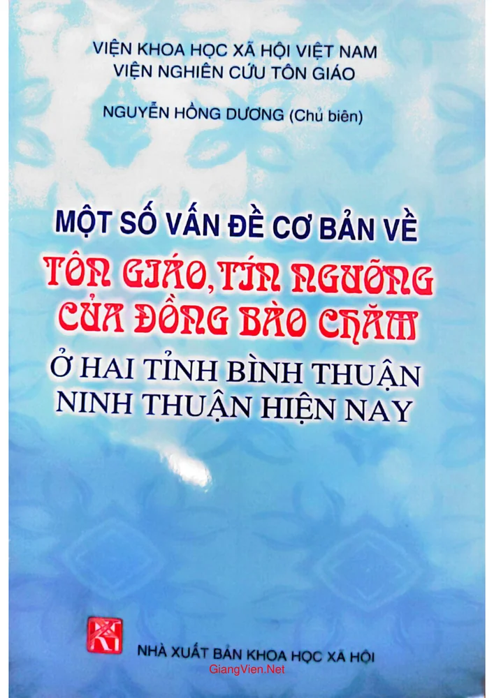 Ảnh bìa của Một số vấn đề cơ bản về tôn giáo, tín ngưỡng của đồng bào Chăm ở hai tỉnh Bình Thuận Ninh Thuận hiện nay