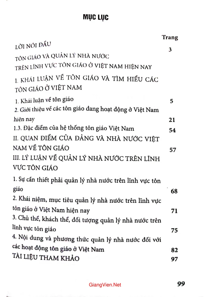 Trang bìa chính thức sách Tìm hiểu quản lý nhà nước đối với hoạt động tôn giáo ở Việt Nam