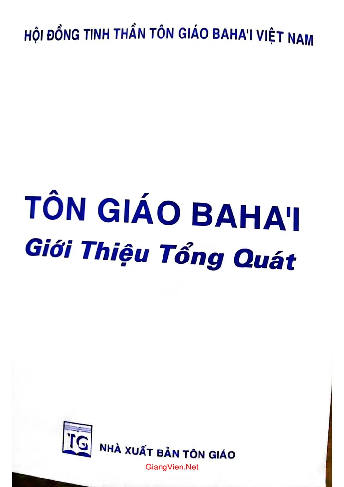 Ảnh bìa của Tôn giáo Bahai giới thiệu tổng quát
