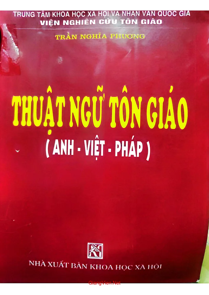 Ảnh bìa của Thuật ngữ tôn giáo