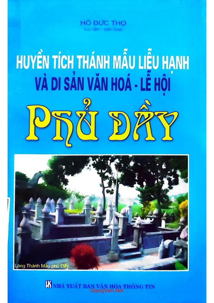 Ảnh bìa của Huyền tích thánh mẫu Liễu Hạnh và di sản văn hóa lễ hội Phủ Dầy