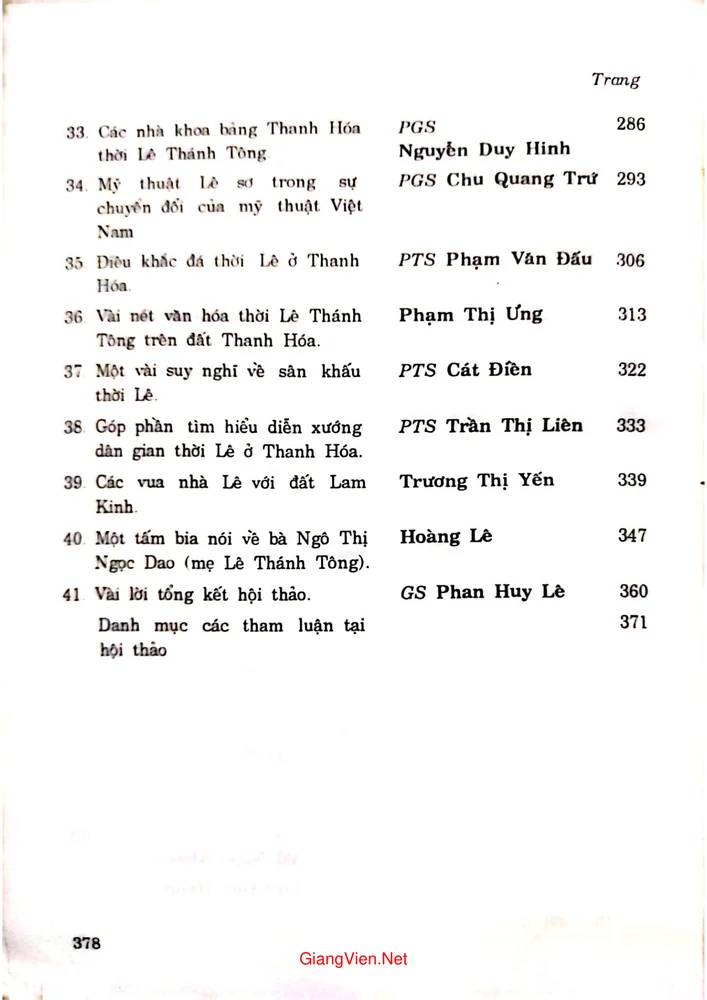 Trang 4 - Ảnh minh họa nội dung sách Thanh Hóa thời Lê Kỷ yếu Hội thảo khoa học kỷ niệm 500 năm ngày mất Lê Thánh Tông