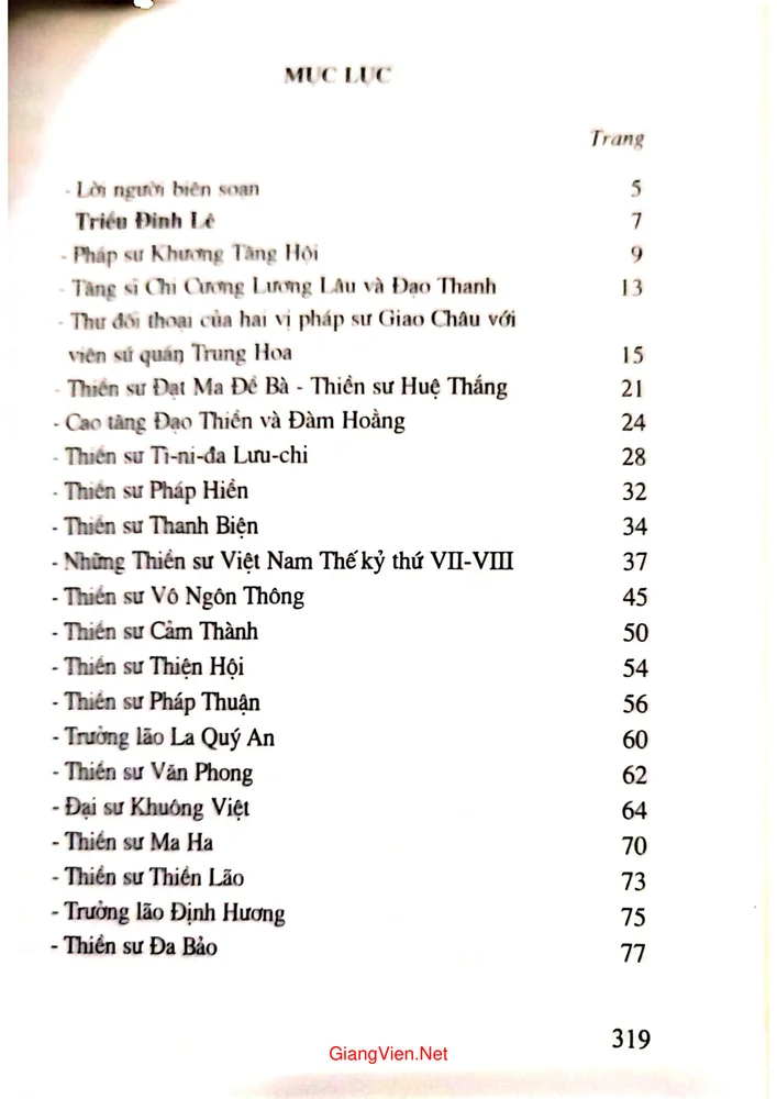 Trang 1 - Ảnh minh họa nội dung sách Thiền tăng truyện ký
