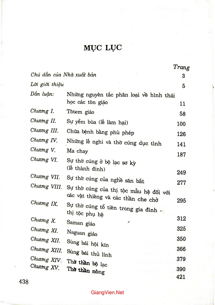 Trang bìa chính thức sách Các hình thức tôn giáo sơ khai và sự phát triển của chúng (Sách tham khảo)