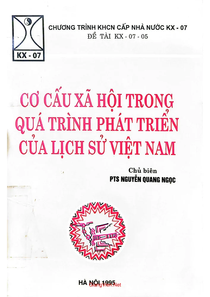 Ảnh bìa của Cơ cấu xã hội trong quá trình phát triển của lịch sử Việt Nam